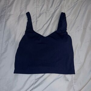 Aerie Workout crop top Navy Blue